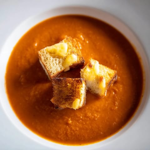 Roasted Tomato Soup with Grilled Cheese