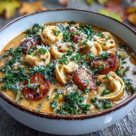 Pumpkin Tortellini Soup Chicken Kale