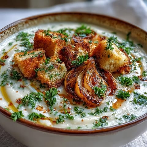 Roasted Garlic Soup