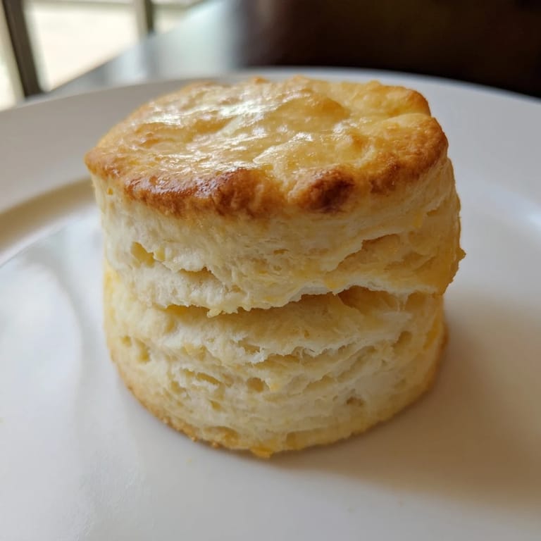 Perfectly baked buttermilk biscuits, brushed with buttermilk and ready to be served warm.