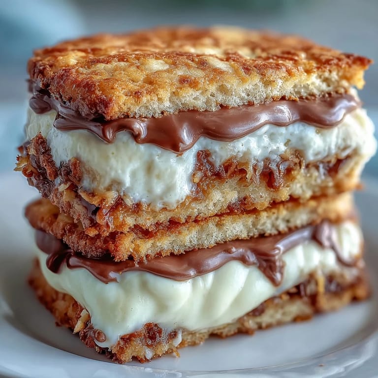 Golden sandwich cookies with creamy centers, perfect for tea time or dessert.