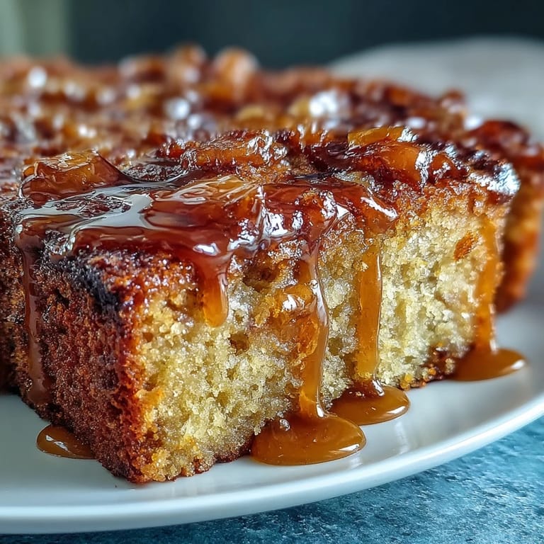 Elegant dandelion honey cake with a glossy lemon glaze, showcasing a delicate crumb and inviting spring-inspired sweetness.